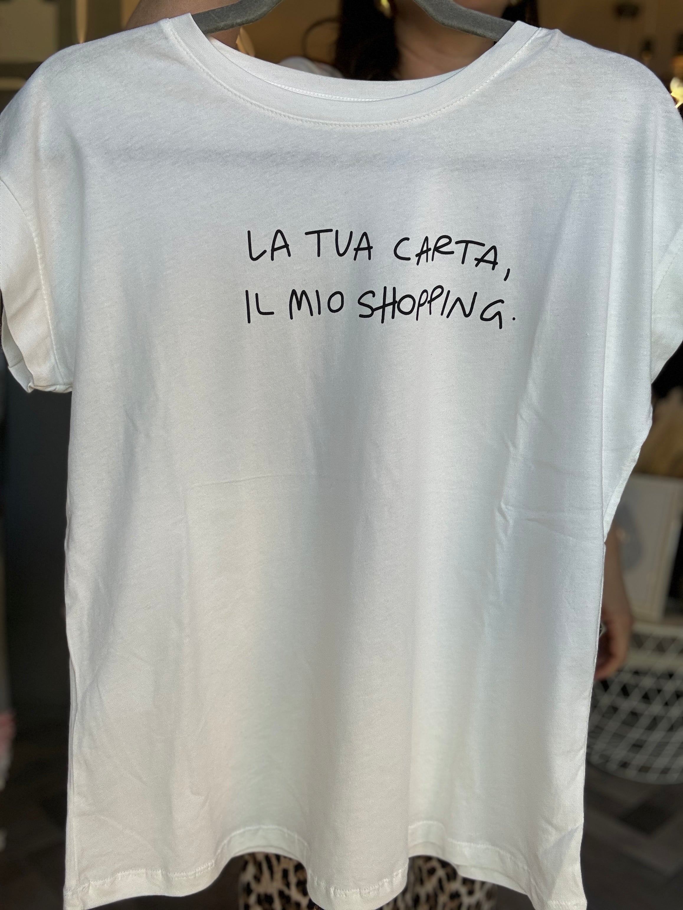 T-shirt La tua carta, il mio shopping