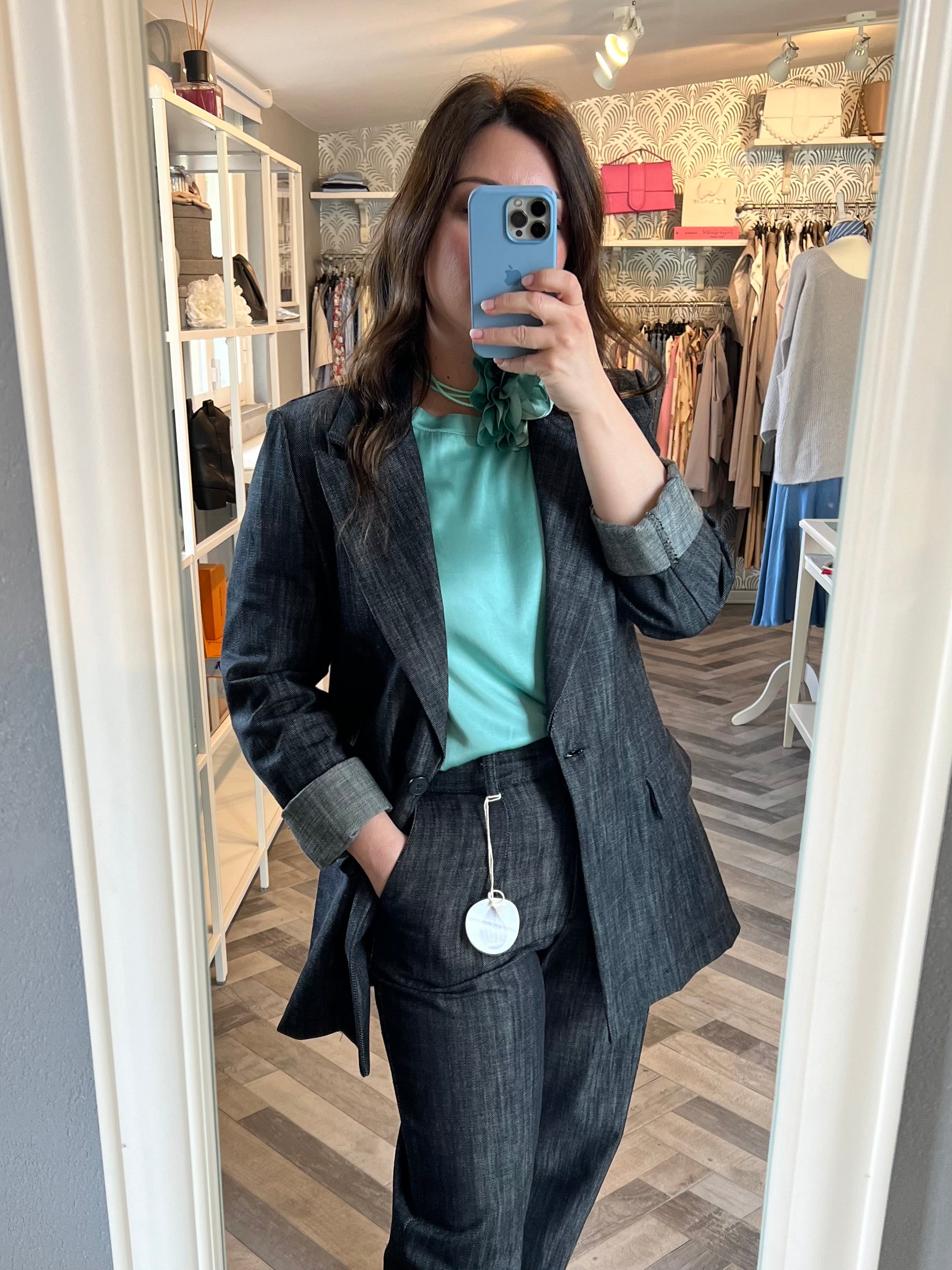 Blazer jeans chambray