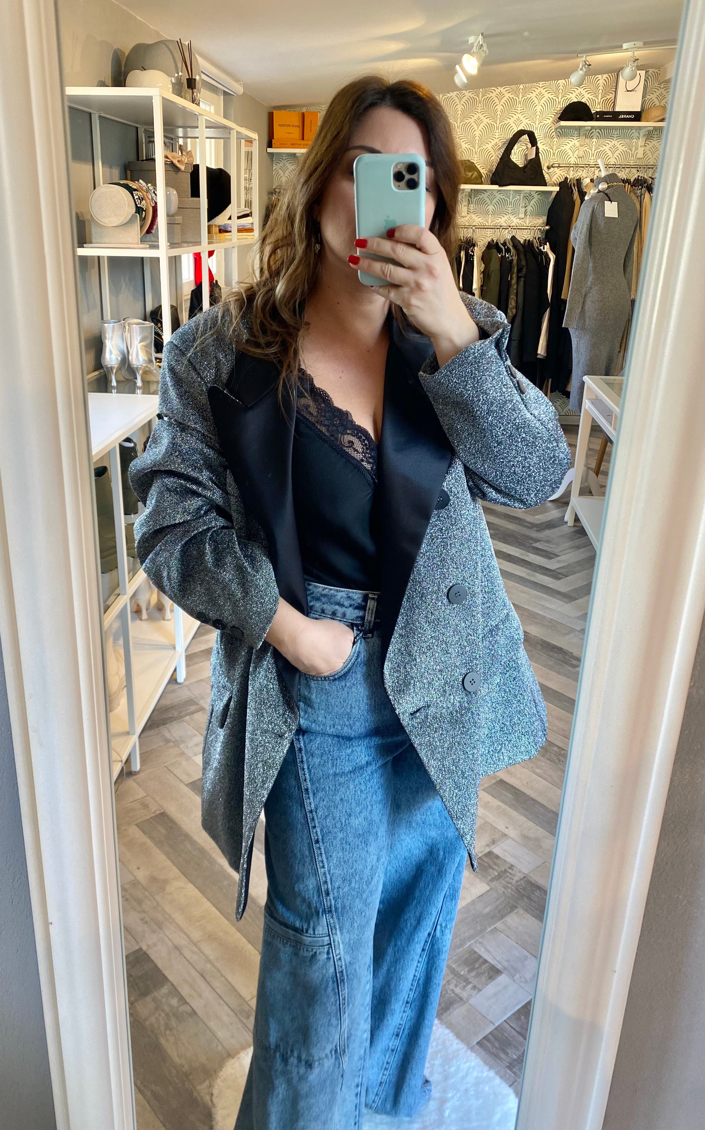 Lumina blazer in lurex