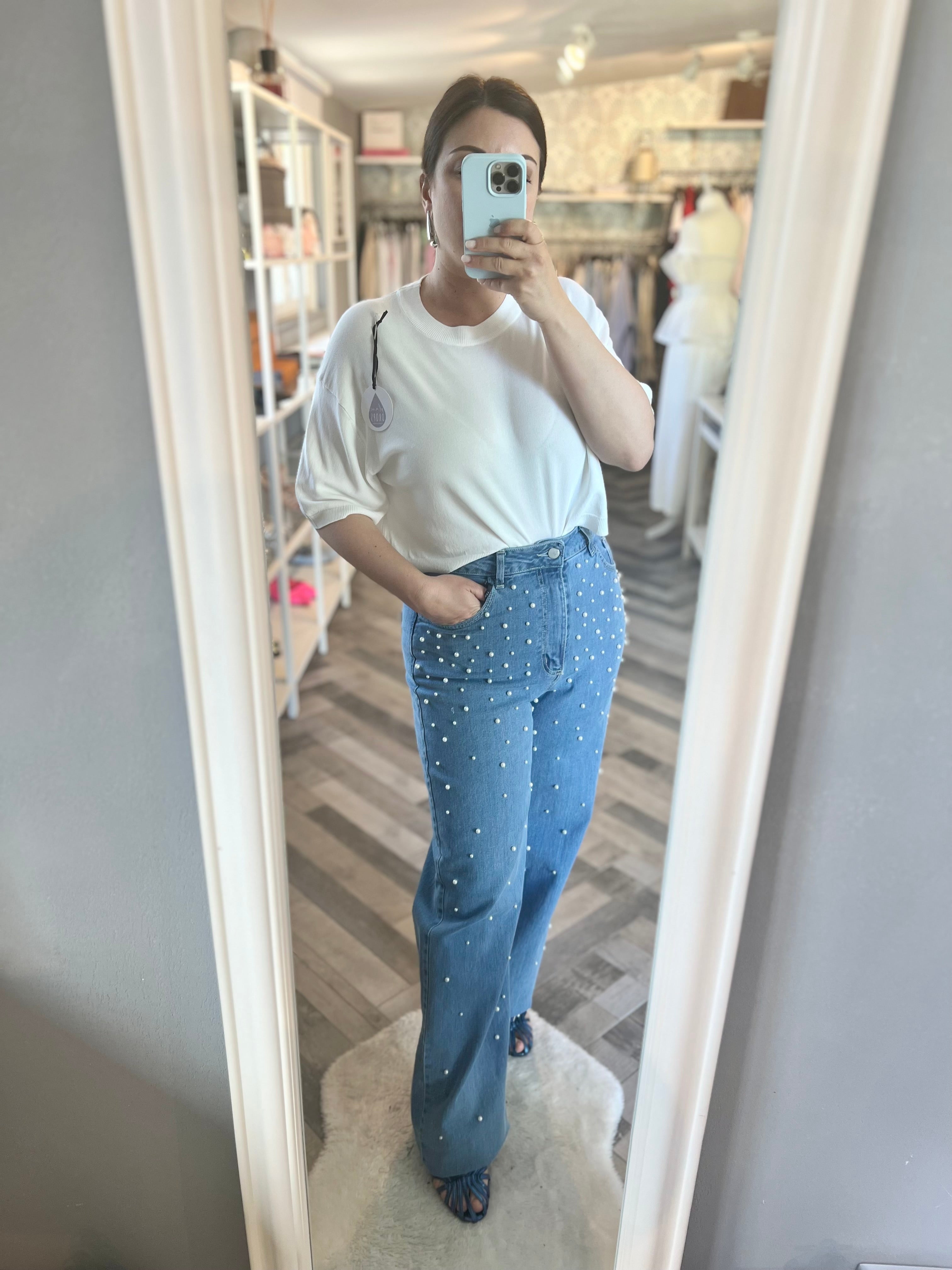 Lumina jeans perle