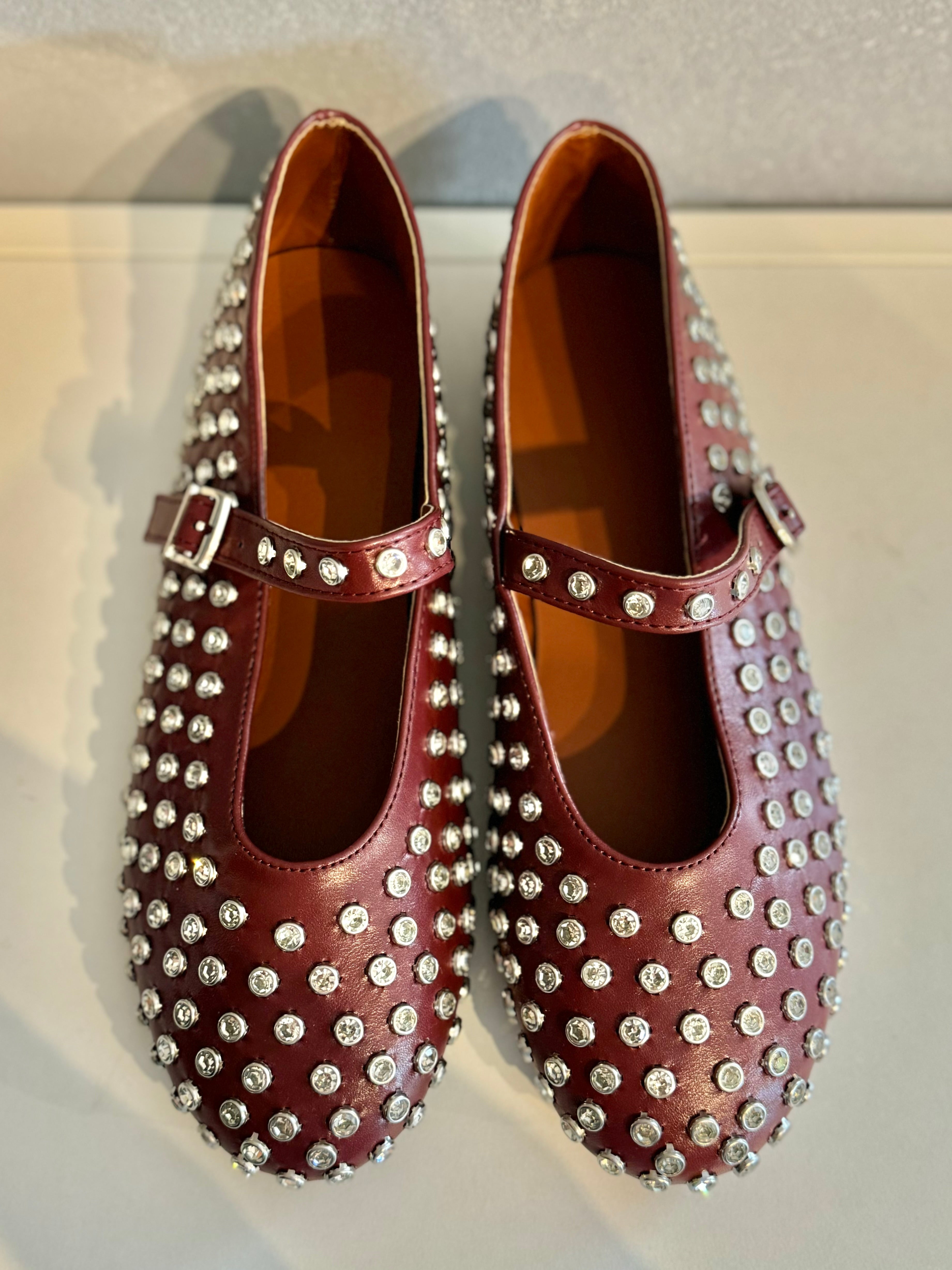 Ballerina Mary Jane con strass