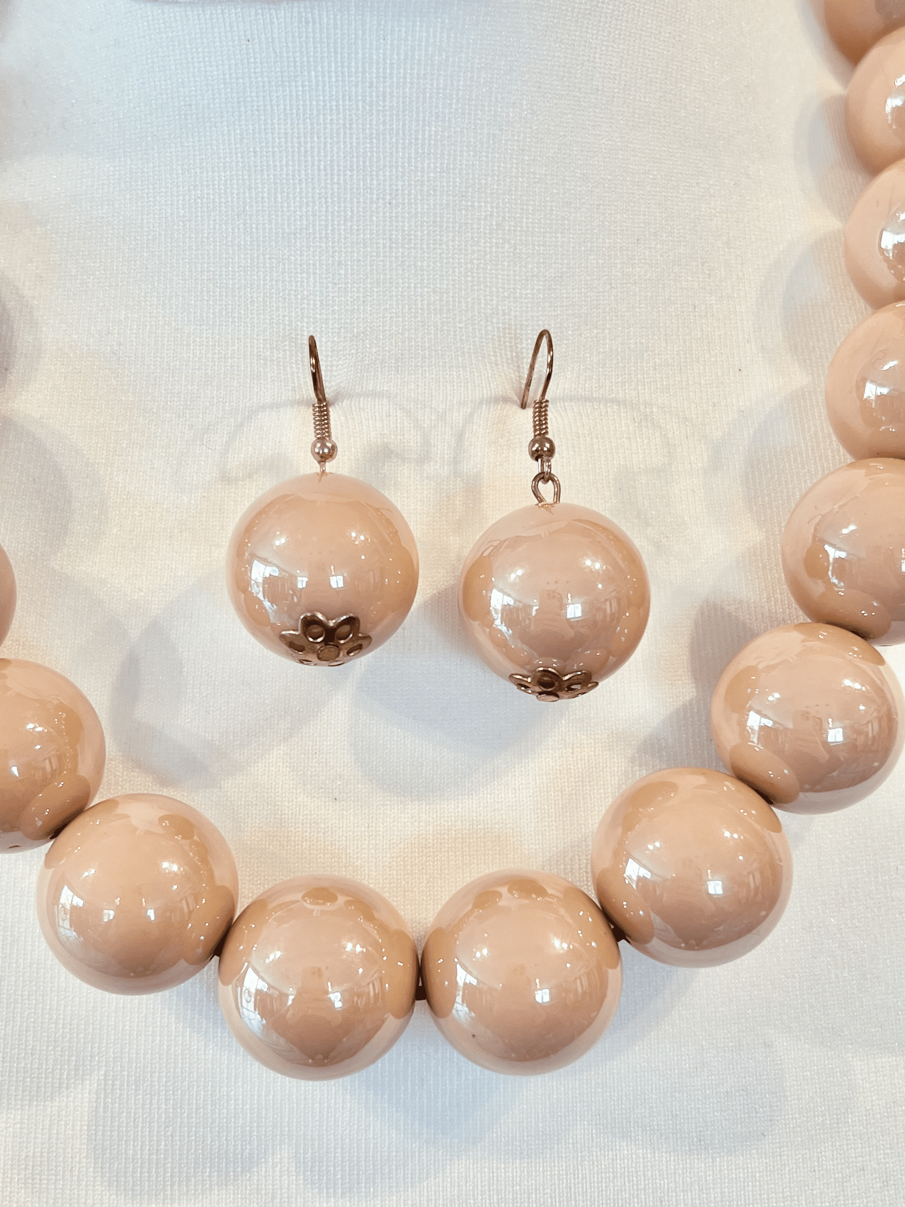 Set collana e orecchini sfera