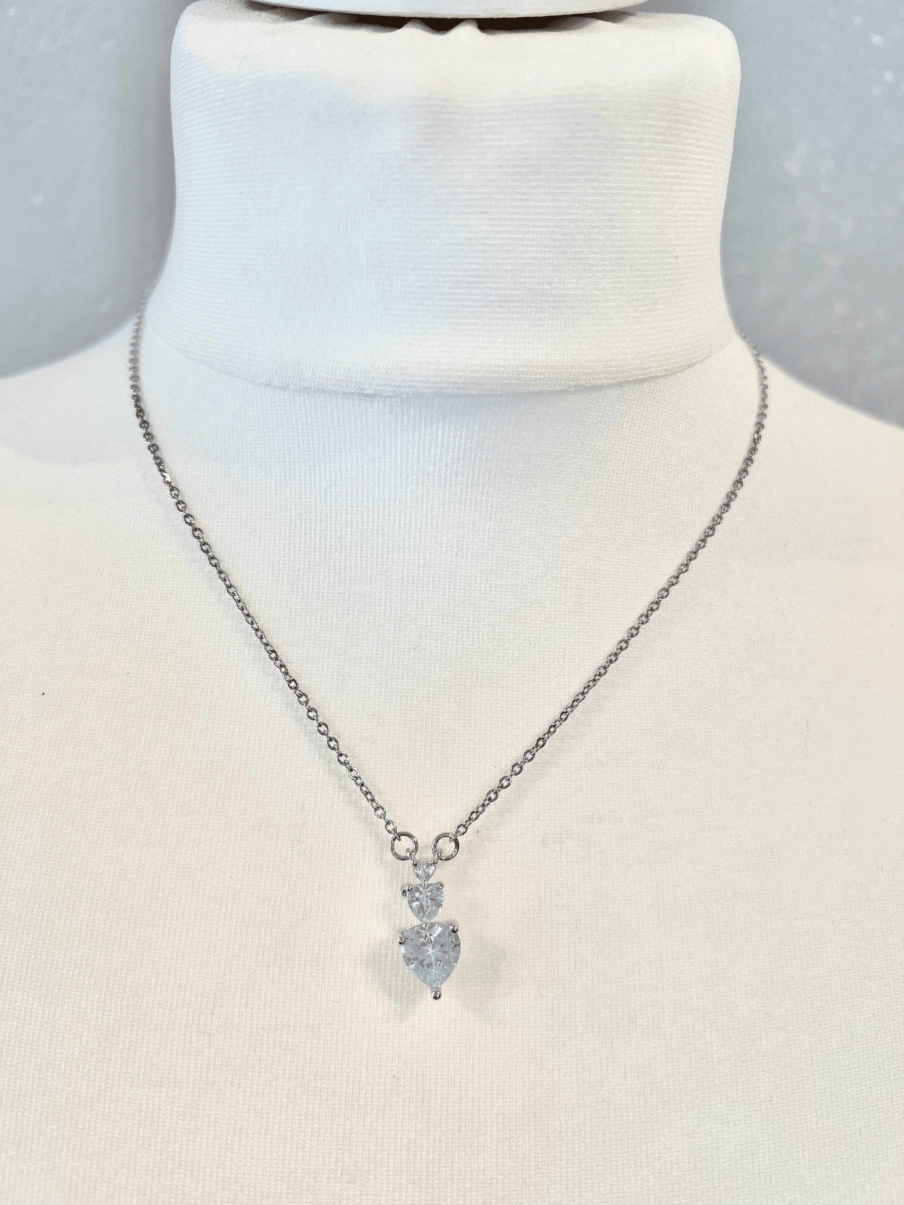 Collana Double heart