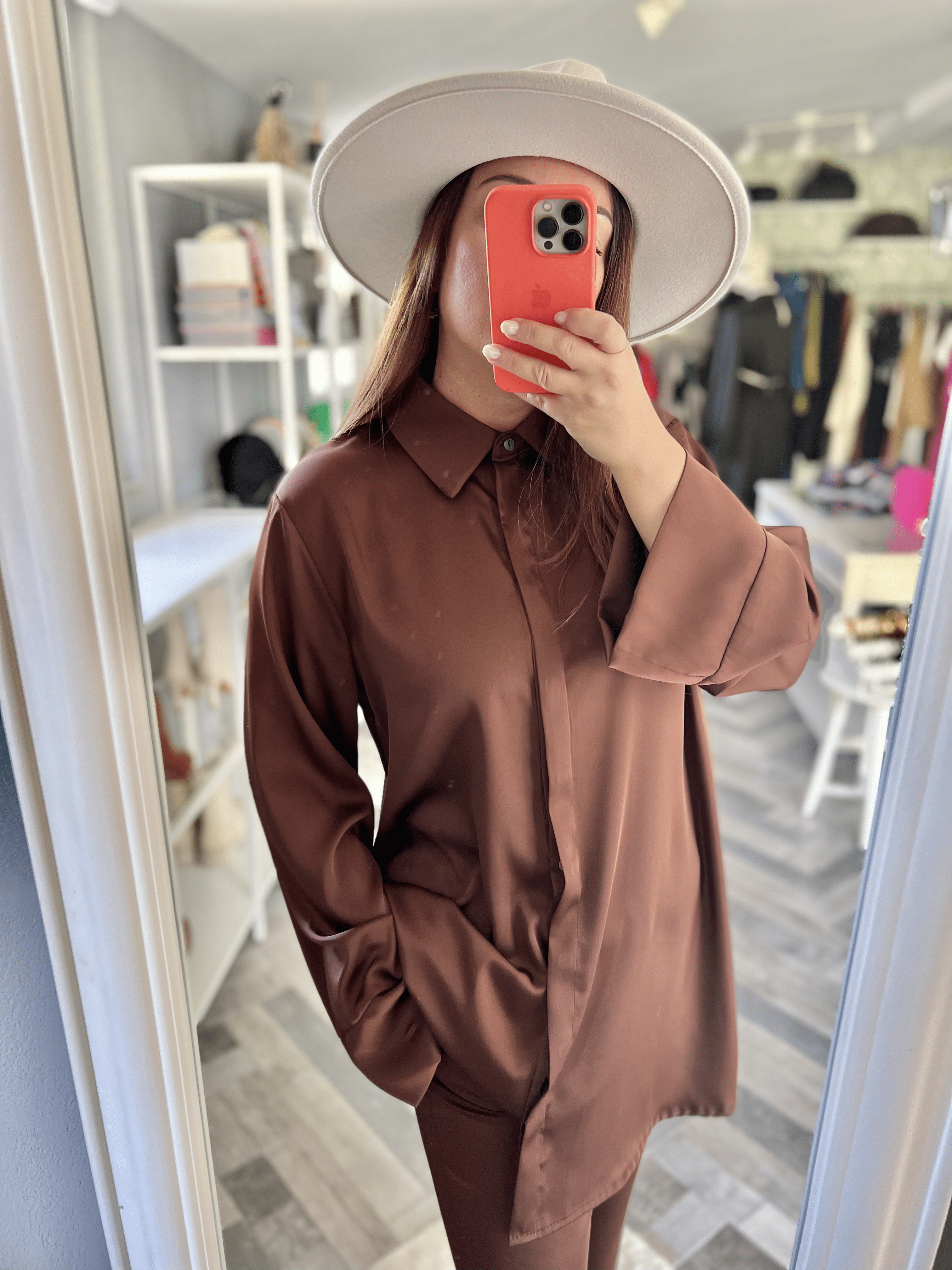 Camicia in satin The Lulù